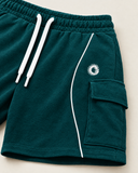 Sage Stealth Club-Terry Co-ord Set - shorts piping and cargo pocket detail