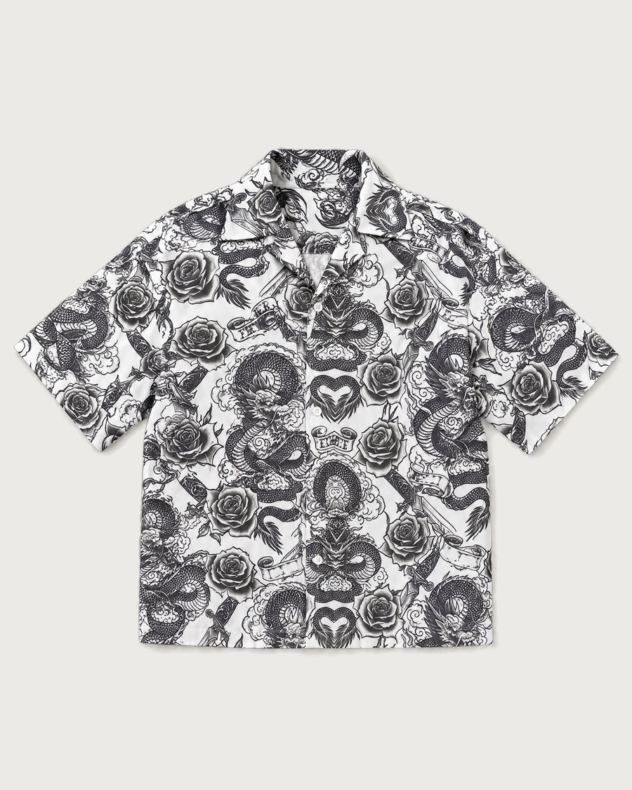 The Tattoo Boxy-Fit Cuban Shirt