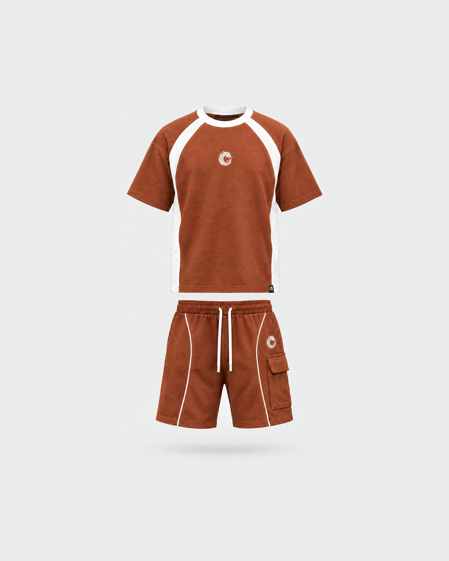 Terra Brown Club-Terry Co-ord Set