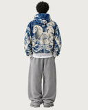 Throne of Waves heavyweight baggy hoodie – full back view