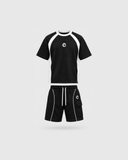 Void Black Club-Terry Co-ord Set - terry tee and shorts