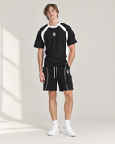 Void Black Club-Terry Co-ord Set - on model, front
