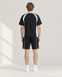 Void Black Club-Terry Co-ord Set - on model, back