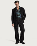 Viper Void Premium Iridescent Cotton Shirt styled with a black blazer
