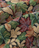 Whispering Leaves tapestry overshirt - woven fabric close-up